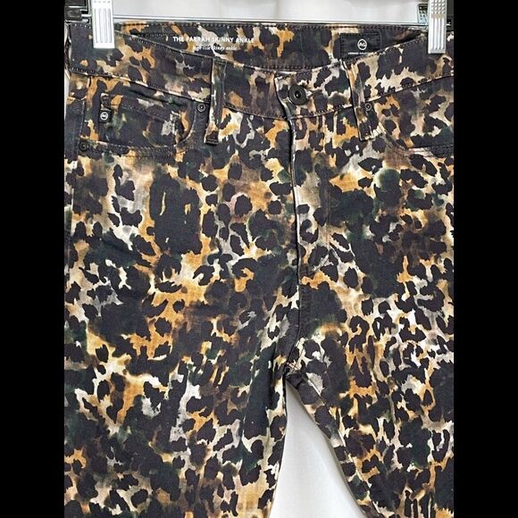 AG Farrah High Waist Skinny Jeans Leopard Print 27R - Picture 3 of 8